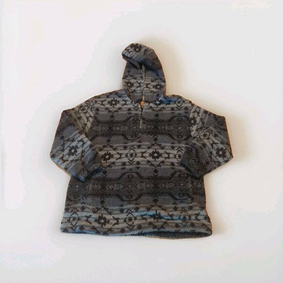 Koolaburra by UGG Brushed Back Sherpa Hoodie Pullover Womens 1X Black Gray - Picture 1 of 7